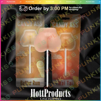 HOTT PRODUCTS Butt Ass Shaped Lollipop Candy💋Liquor Flavor Bachelorette Party Favor Fun Gift