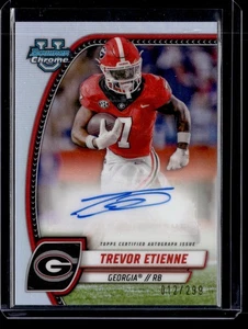 Autógrafos Trevor Etienne Prospect cromados de la Universidad Bowman 2024/299 - Imagen 1 de 2