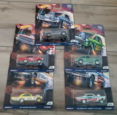 Hot Wheels 2018 50th Anniv. Premium Car Culture Drag Strip Demons Complete Set 5 - Image 1 of 4