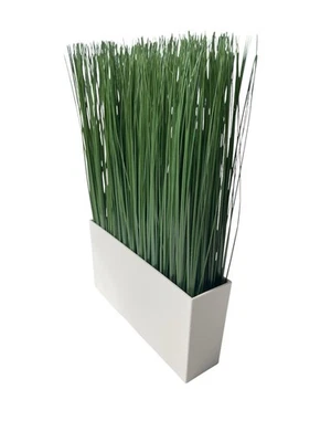 IKEA FEJKA Artificial Potted Plant with White Pot Indoor Outdoor Tall High Grass - Image 1 of 4