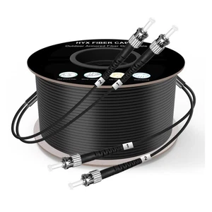 500FT/150M ST to ST Outdoor Armored Fiber Optic Cable, Direct Burial Industri... - Picture 1 of 1