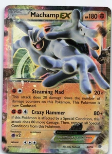 Juego de cartas coleccionables Pokémon Machamp EX 37/98 XY - Ancient Origins Ultra Raro Holo MP - Imagen 1 de 2