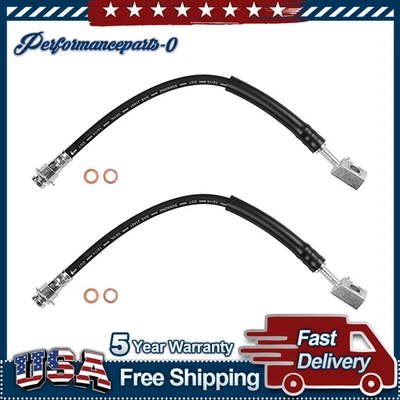 2x Linha de Mangueira de Freio Sunsong Frontal para Plymouth PB300 Van 1974 - Imagem 1 de 3