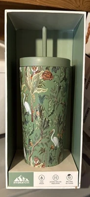 Vaso Hydrapeak Traveler Artesanal Aislado 25oz Selva Blanco Loto Tigre Verde Foto 1 de 4