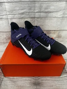Nike Alpha Menace Pro 2 Purple Black TCU Football Cleat BV3945-500 SZ 10.5 New - Picture 1 of 5