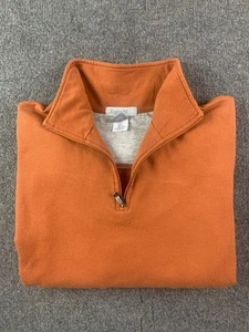 Zegna Sport Mens Cotton Blend Long Sleeve Pullover Sweatshirt Size XL  Orange - Picture 1 of 11