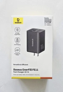 Baseus - Fast Charger - EnerFill FE11 - 2C+U - 100W - 2x USB-C & 1x USB-A - Picture 1 of 2