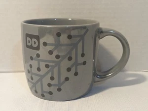2014 Dunkin Donuts Pearlscent Luster Snowflake Holiday Coffee Mug.  - Picture 1 of 8