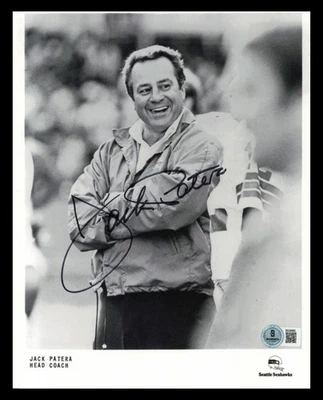 Jack Patera Signed 8x10 Photo Seattle Seahawks 1st Coach Beckett #BS36865 - Image 1 of 2