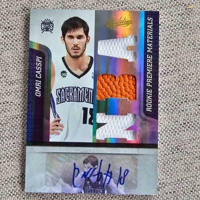 Omri Casspi 2009-10 Absolute Memorabilia Rookie Premiere Materials GU Auto /499 - Image 1 of 2