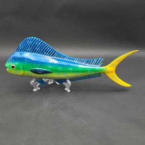Kuh Mahi Mahi Fisch Wandkunst Dekor Gips 14 Zoll lange Plakette - Bild 1 von 10