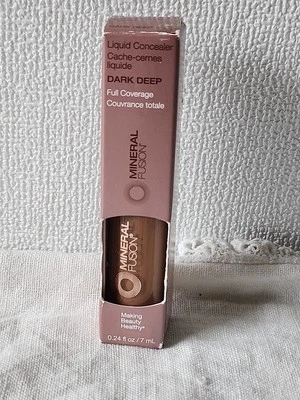 Mineral Fusion Liquid Concealer Dark Deep NIB Hypoallergenic Vegan Makeup - Image 1 of 2