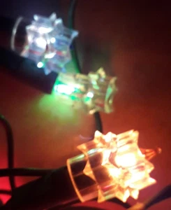 Guirlande Électrique Lumineuse Noël Ancienne 20 Lampes couleur clignotate 48 - Picture 1 of 3