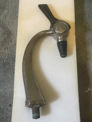 Vintage Soda Fountain Jerk Goose Neck Pull Art Deco Style Handle Tap Dispenser - Image 1 of 4