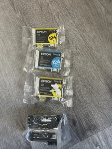 Original Epson Schwarz & 124 C/Y/Y Tintenpatronen 4er Pack - Bild 1 von 4