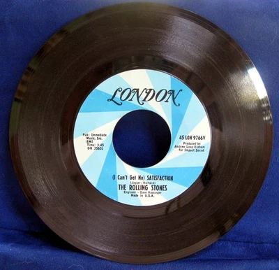 vintage 45 I Can't Get No Satisfaction The Rolling Stones 9766V - Image 1 of 2