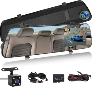 Telecamera per specchietto retrovisore con scheda TF da 64G, touch DB026 - Imagen 1 de 7