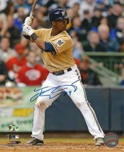 BREWERS Jean Segura signed 8x10 photo AUTO COA HOLO Phillies All-Star - Picture 1 of 2