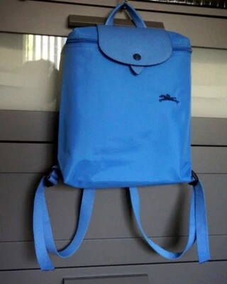 LONGCHAMP Le Pliage Club Backpack Bright Blue Made in France - Image 1 of 4