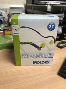 MOLDEX BOX OF 8 WAVEBAND 2K SNR 27DB 6800 PROTEZIONE UDITO DI SICUREZZA - Foto 1 di 1