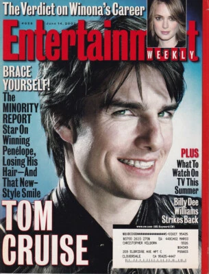 Entertainment Weekly 658  Jun 14 2002  TOM CRUISE  Billy Dee Williams  Summer TV - Image 1 of 2