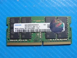 Dell 7540 Samsung 32GB 2Rx8 PC4-2666V SO-DIMM Memory RAM M471A4G43MB1-CTD - Bild 1 von 2