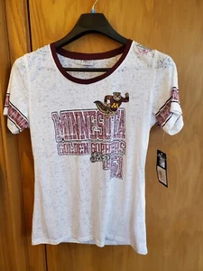 T-shirt donna junior Pro edge Golden Minnesota Gophers taglia XL nuova con etichette - Foto 1 di 7