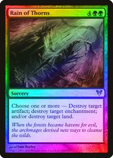 Rain of Thorns FOIL Avacyn Restored PLD Green Uncommon MAGIC CARD ABUGames