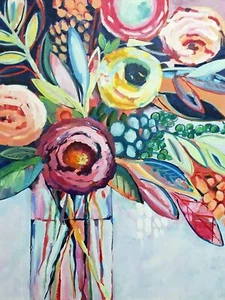 Gemzono Paint by Numbers Kit for Adults,Personalized Painting Art Flower DIY Pai - Picture 1 of 2