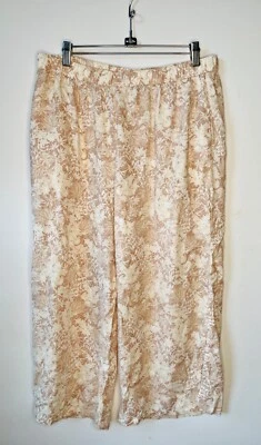 NUEVO PANTALÓN PALAZZO PATAGONIA GARDEN ISLAND CAÑÓN CAMINATA PAPMAS BRONCEADO PIERNA ANCHA RECORTE*L Foto 1 de 4