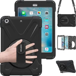 BRAECN Heavy Duty Rugged ShockProof Case for KIDS fits iPad Mini 1, 2, 3 - Black - Afbeelding 1 van 2