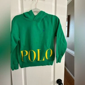 Polo Ralph Lauren. Nuovo senza etichette. Splendida felpa con cappuccio verde, media giovanile. - Foto 1 di 5