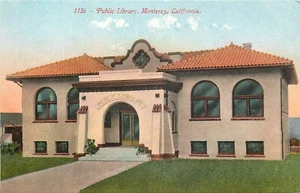 Monterey Public Library Street View Unused Divided Back Postcard CA P786 - Picture 1 of 2