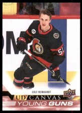 2022-23 UD Series 2 Canvas Young Guns #C217 Cole Reinhardt - Ottawa Senators