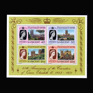 St Vincent Sc #531a, MNH, 1978, S/S, Churches, Westminster Abbey - Picture 1 of 1