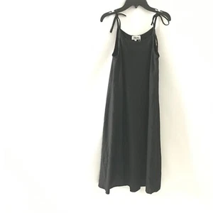 Achevee Girls Size 7 Dress Glitter Black Sleeveless Maxi Tie Sleeve Long Shiny  - Picture 1 of 8