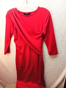 CHADWICKS Damen Lippenstift rotes Kleid, Größe 4, Midilänge, seitlicher Reißverschluss, süß!! - Bild 1 von 11