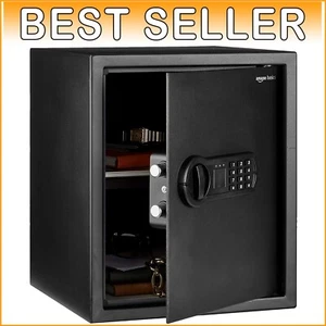 Heavy-Duty Wall and Floor Mount Safe with Interior Shelf - 43L Capacity - Picture 1 of 8