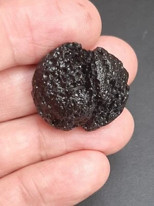 Tektite - Philippinite / Rizalite - 13,28g / 2,7 cm - Disc, beautiful texture! - Picture 1 of 12