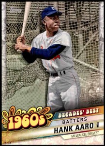 Hank Aaron 2020 Topps Decade's Best Series 2 5x7 #DB-21 8/49 Braves
