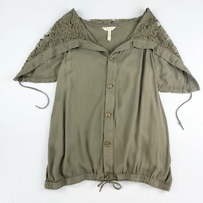 Matilda Jane Ambicious You Abotonada Encaje Capa Chaleco Chaqueta Top Mujer M Foto 1 de 4