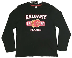 CALGARY FLAMES 1980 NHL Mens Long Sleeve T-Shirt L - Bild 1 von 5