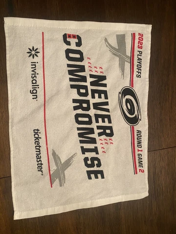 Carolina Hurricanes 2023 Playoffs Round 1 Game 2 Rally Towel Cover