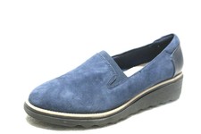 clarks blue flats