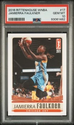 2016 Rittenhouse WNBA PSA 10 Jamierra Faulkner Chicago Sky Southern Mississippi  - Image 1 of 2