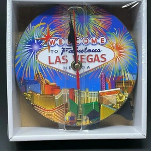 Reloj Las Vegas Strip USA America Souvenir Redondo 6" - Sellado - Nuevo - Imagen 1 de 4