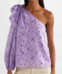 Ulla Johnson Enid Bluse Damen Größe 6 Flieder Blumenmuster Bloomcore Feminin Preppy - Bild 1 von 9