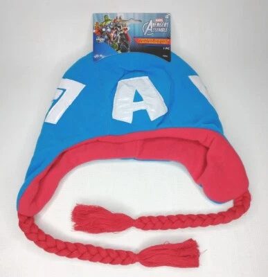 Marvel Captain America CostumesUSA Laplander Hat Youth 8+ One Size NWT - Image 1 of 4