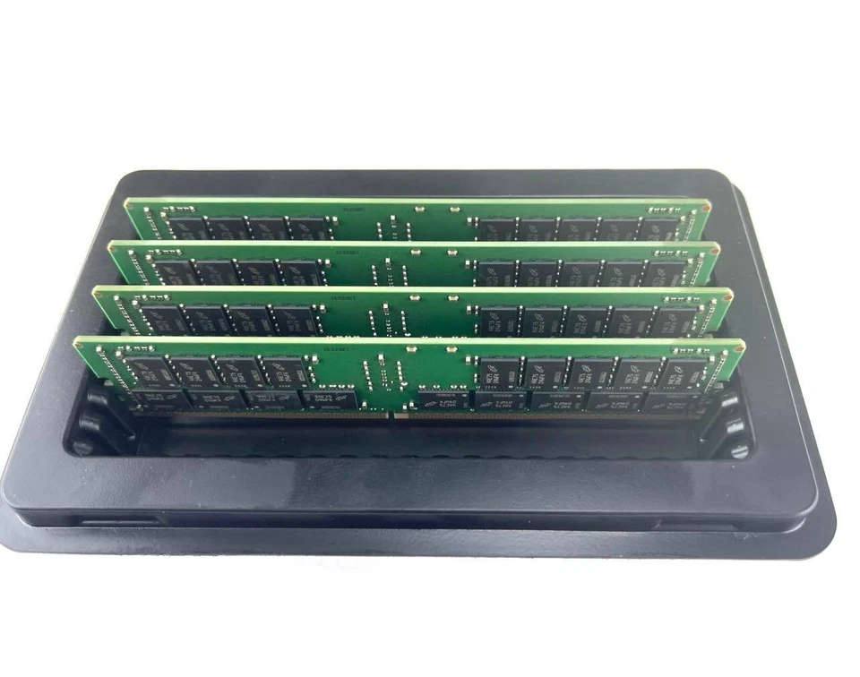 lot of 4 32GB DDR4 PC4-2400T 2Rx4 ECC REG DIMM HMA84GR7AFR4N-UH *SERVER MEM - Image 1 of 1