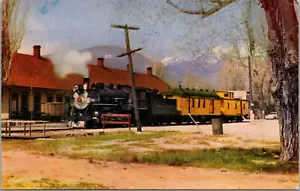 Vintage 1950er Virginia & Truckee Eisenbahn letzte Reise Virginia City Nevada NV Postkarte - Bild 1 von 2